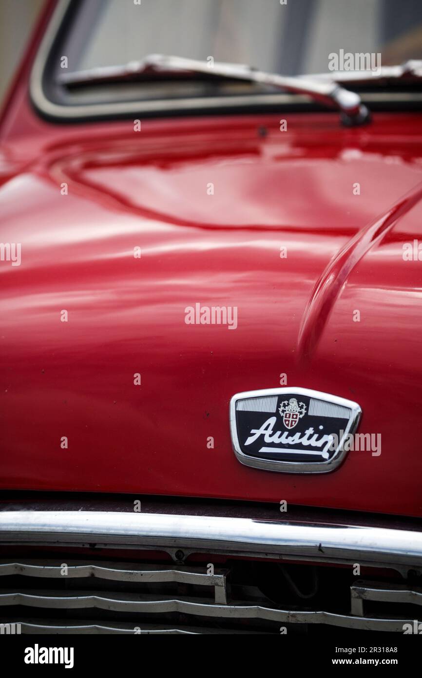 Oldtimer-Rennen während der 2019 Vintage Racing Group 500. Stockfoto