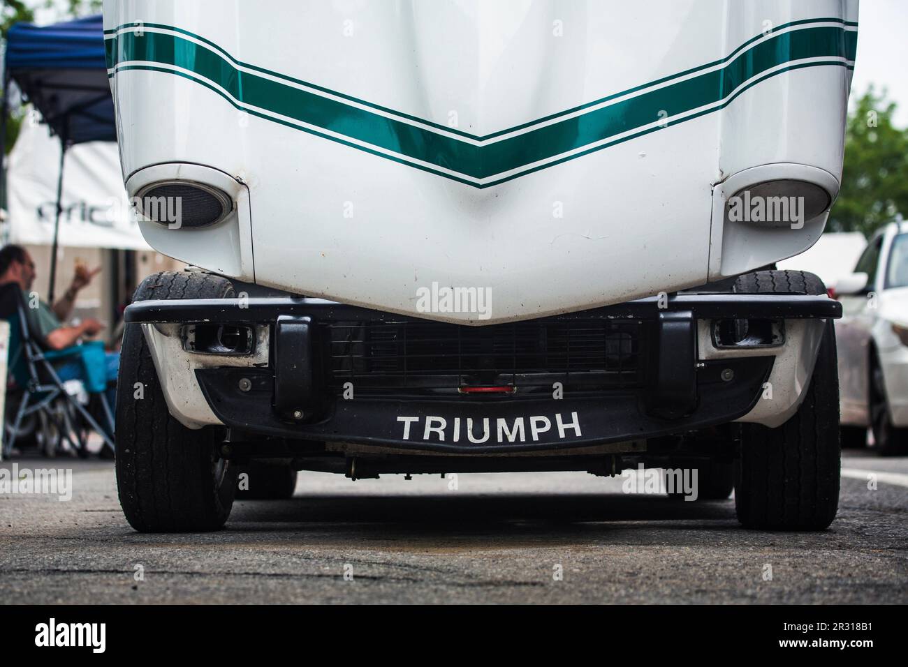 Oldtimer-Rennen während der 2019 Vintage Racing Group 500. Stockfoto