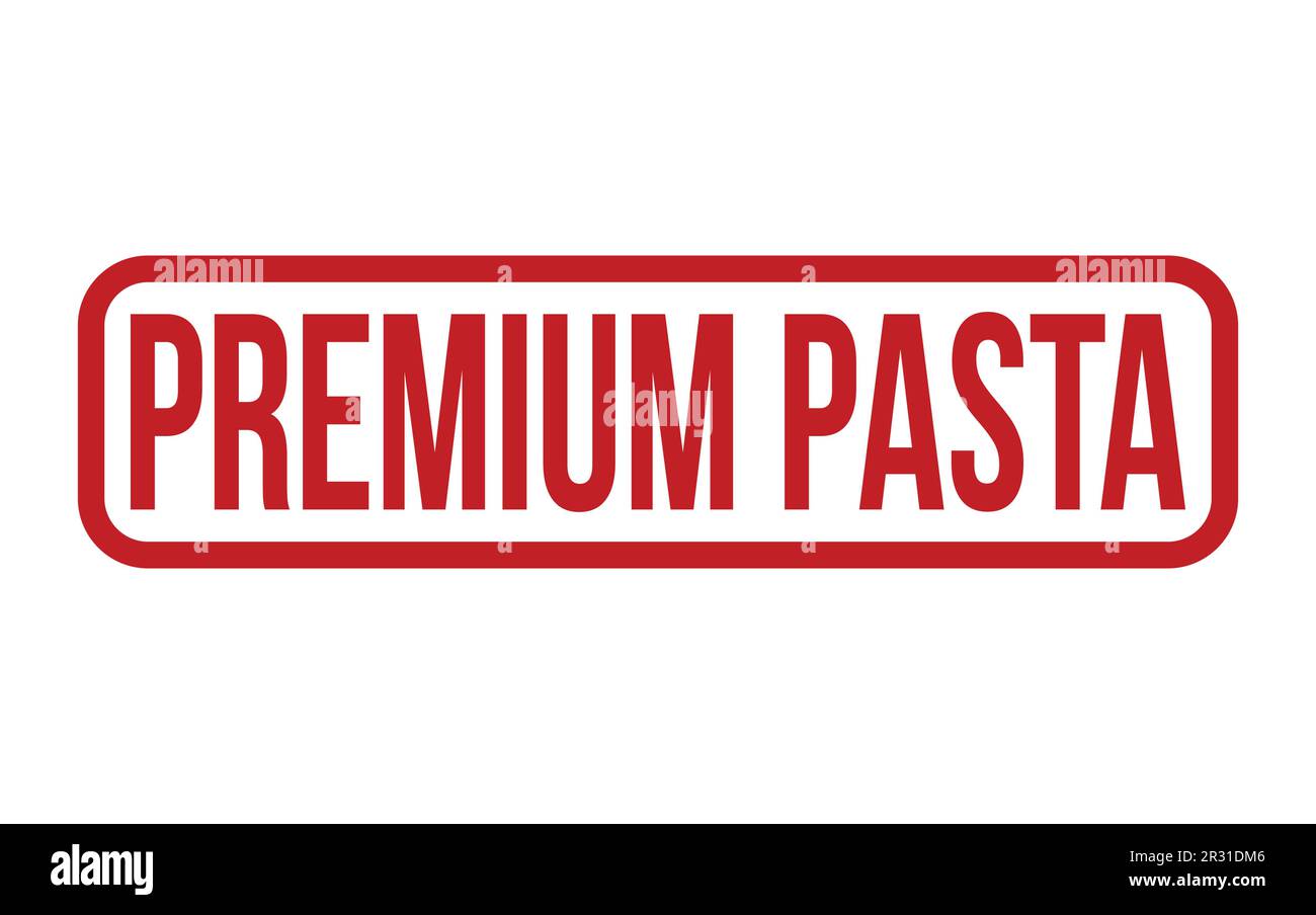 Red Premium Pasta Rubber Stamp Seal Vector Stock Vektor