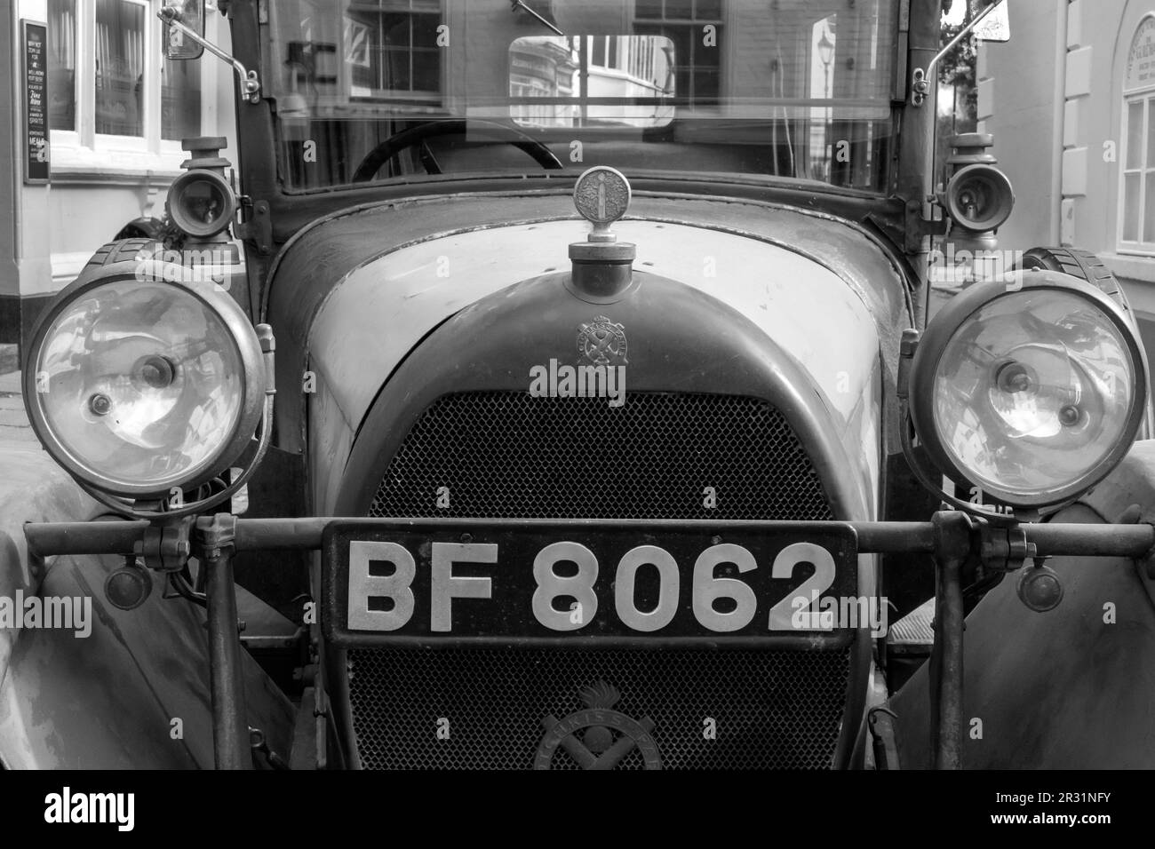 Oldtimer-Hotchkiss-Automobil beim Faversham Festival of Transport 2023. Faversham Kent UK Stockfoto