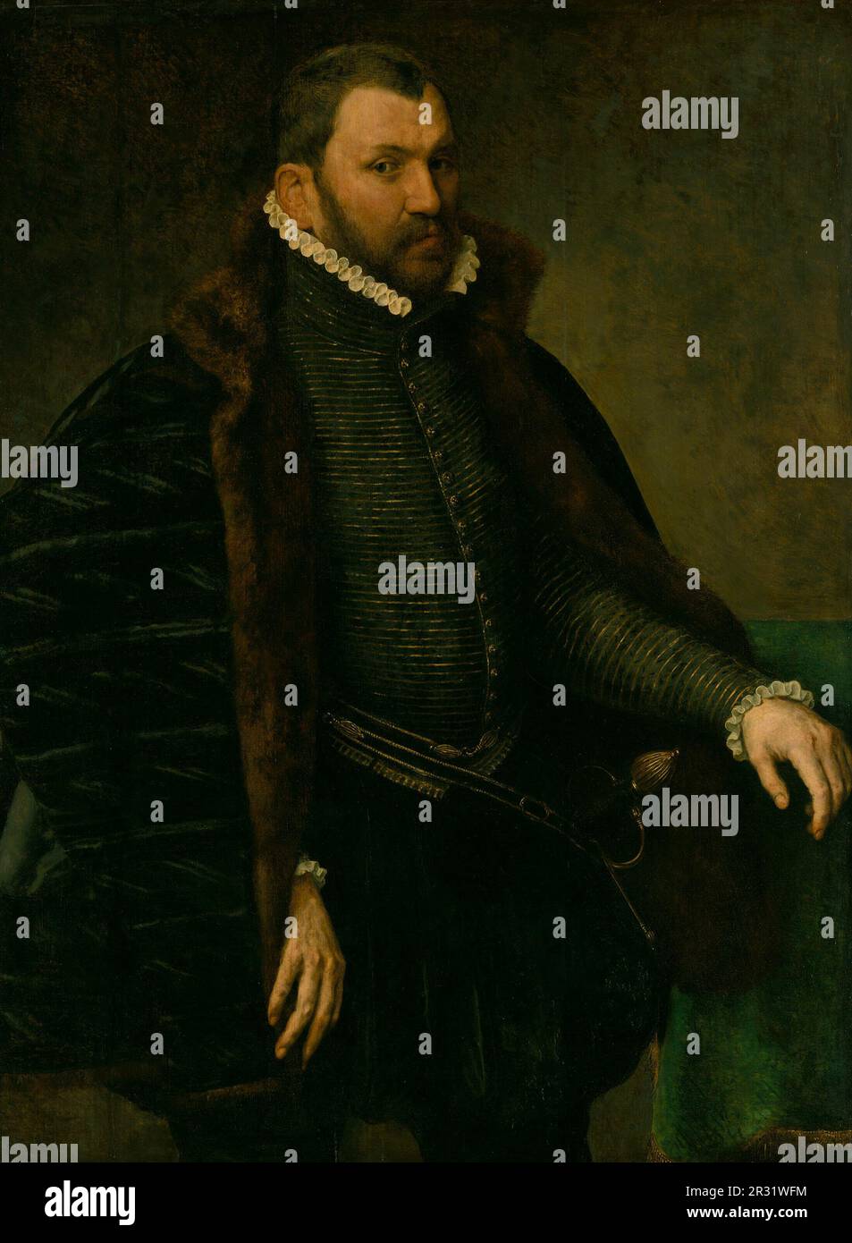 Portrait of a man Date: 1565/70 Artist: Antonis Mor, zugeordnet zu Netherlandish, 1516/21–1575/77 Stockfoto