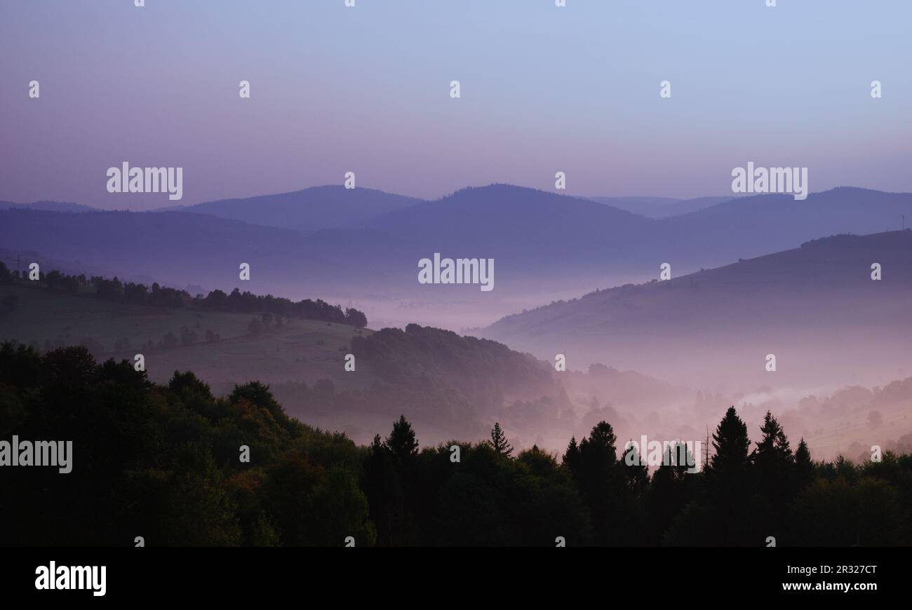Berg-Sunrise Stockfoto