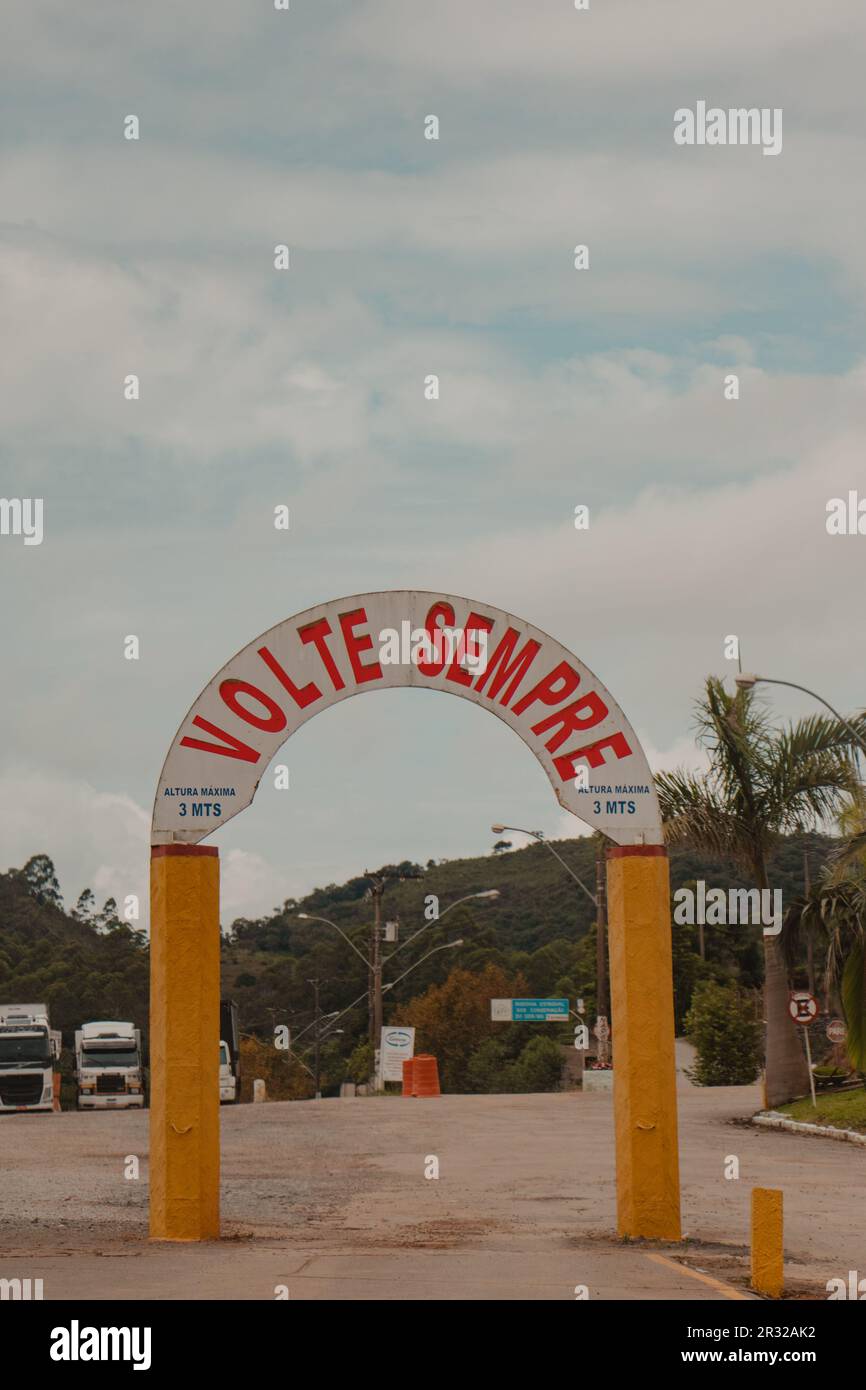 volte sempre Tankstellenschild Stockfoto