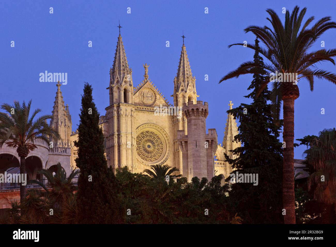 Kathedrale von Mallorca, Jahrhundert. XIII. Bis XX. Jahrhundert. Palma. Mallorca. Balearen. Spanien. Stockfoto