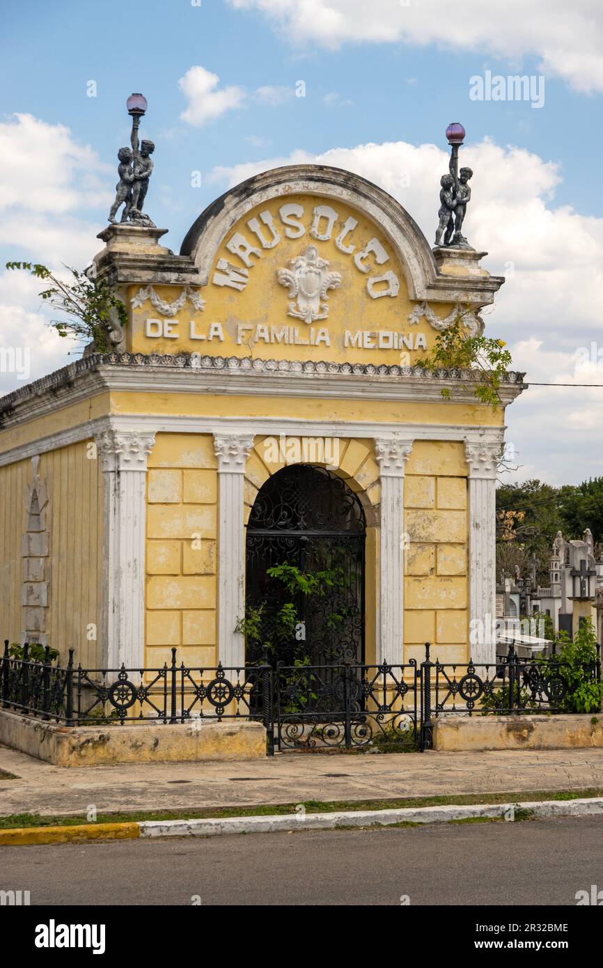 General Cemetery im Viertel Centro in Merida Yucatan, Mexiko Stockfoto