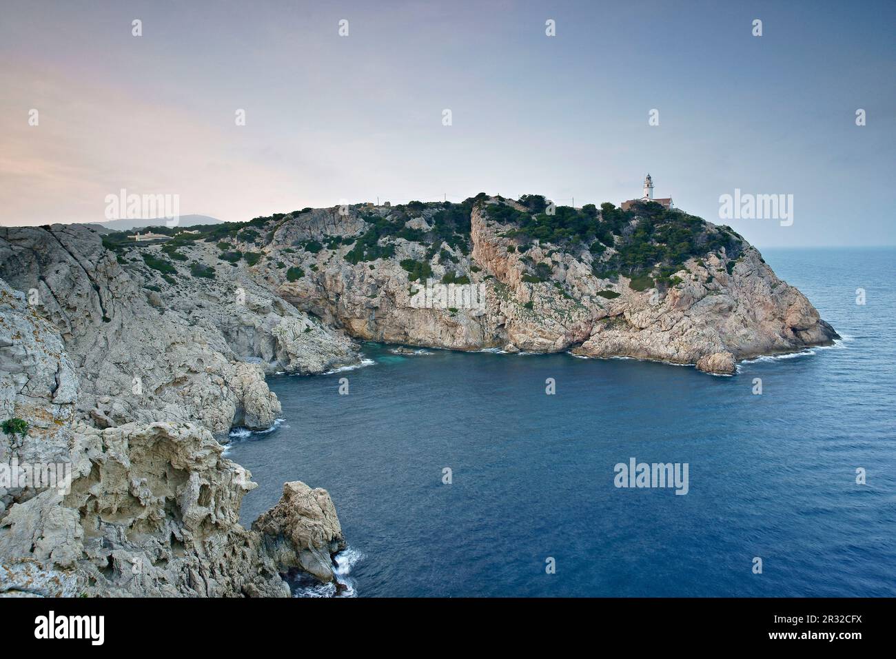 Faro de Capdepera, año 1861. Mallorca Islas Baleares. España. Stockfoto