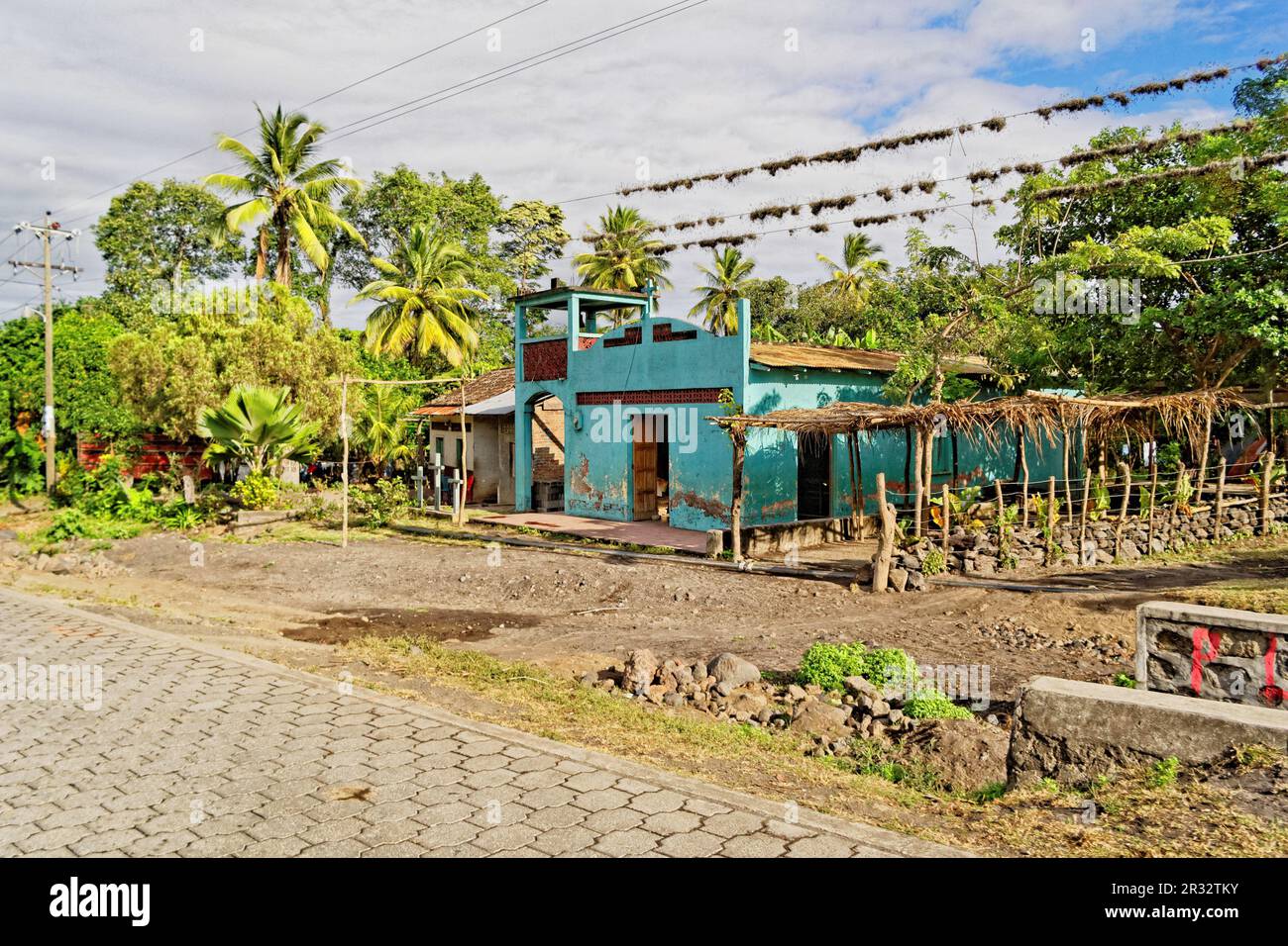Dorfkirche, Ometepe Island, Nicaragua Stockfoto