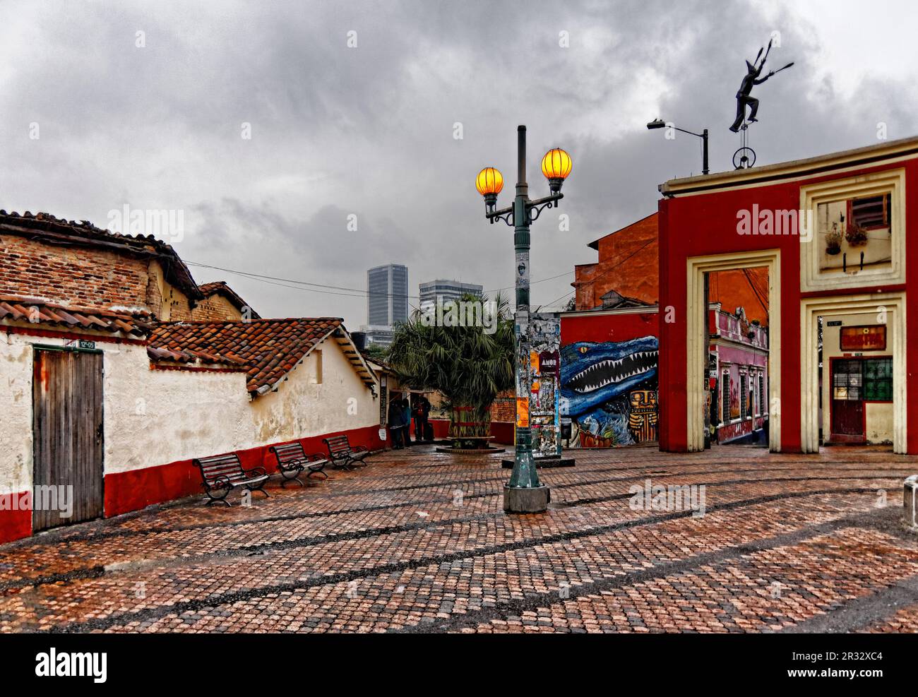 La Candelaria, BogotÃ¡, Kolumbien Stockfoto