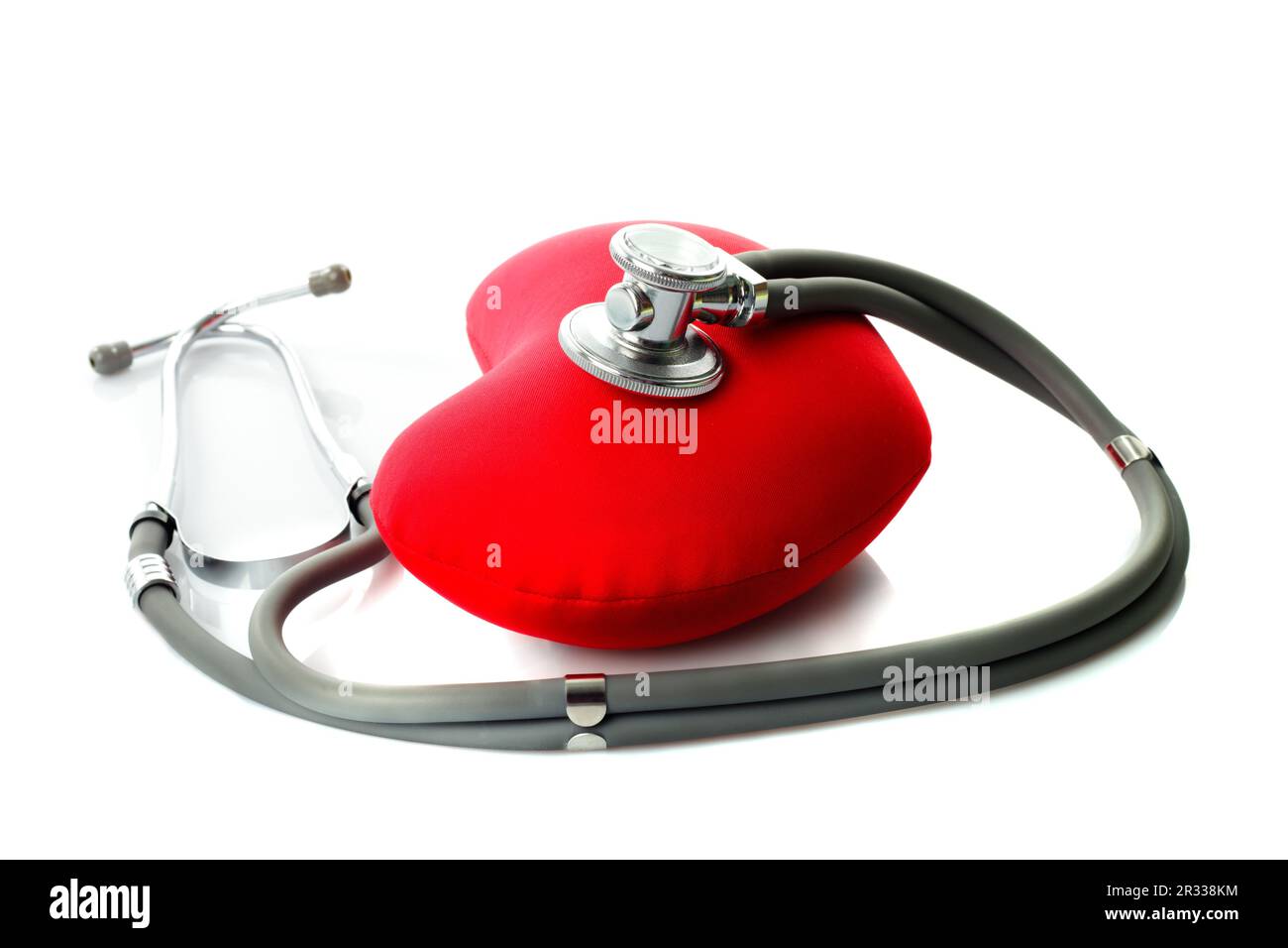 Stethoskop und Herz Stockfoto