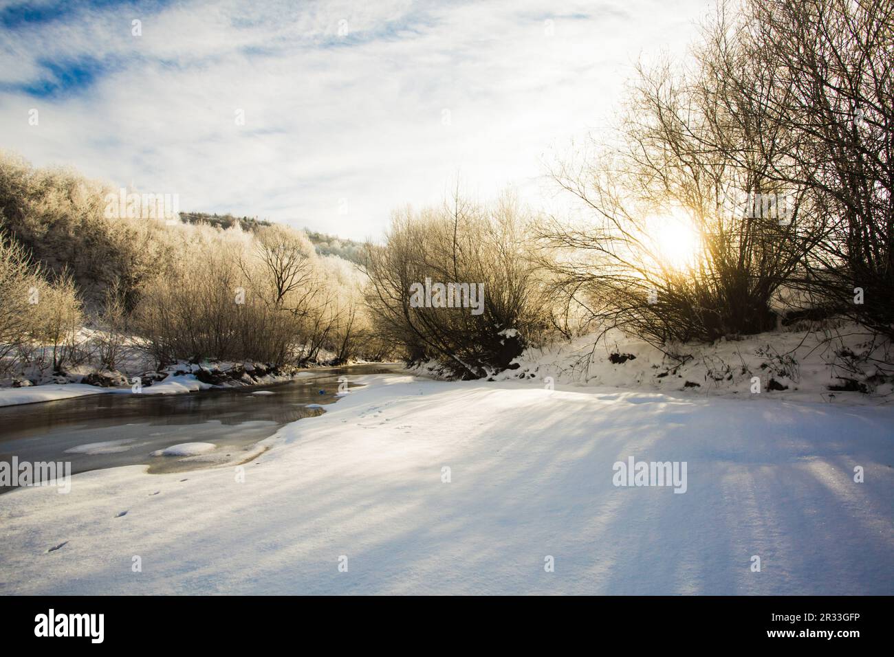Winterlandschaft Stockfoto