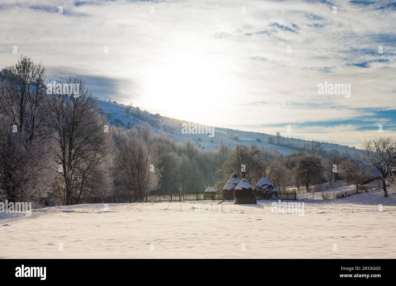 Wintre Landschaft Stockfoto