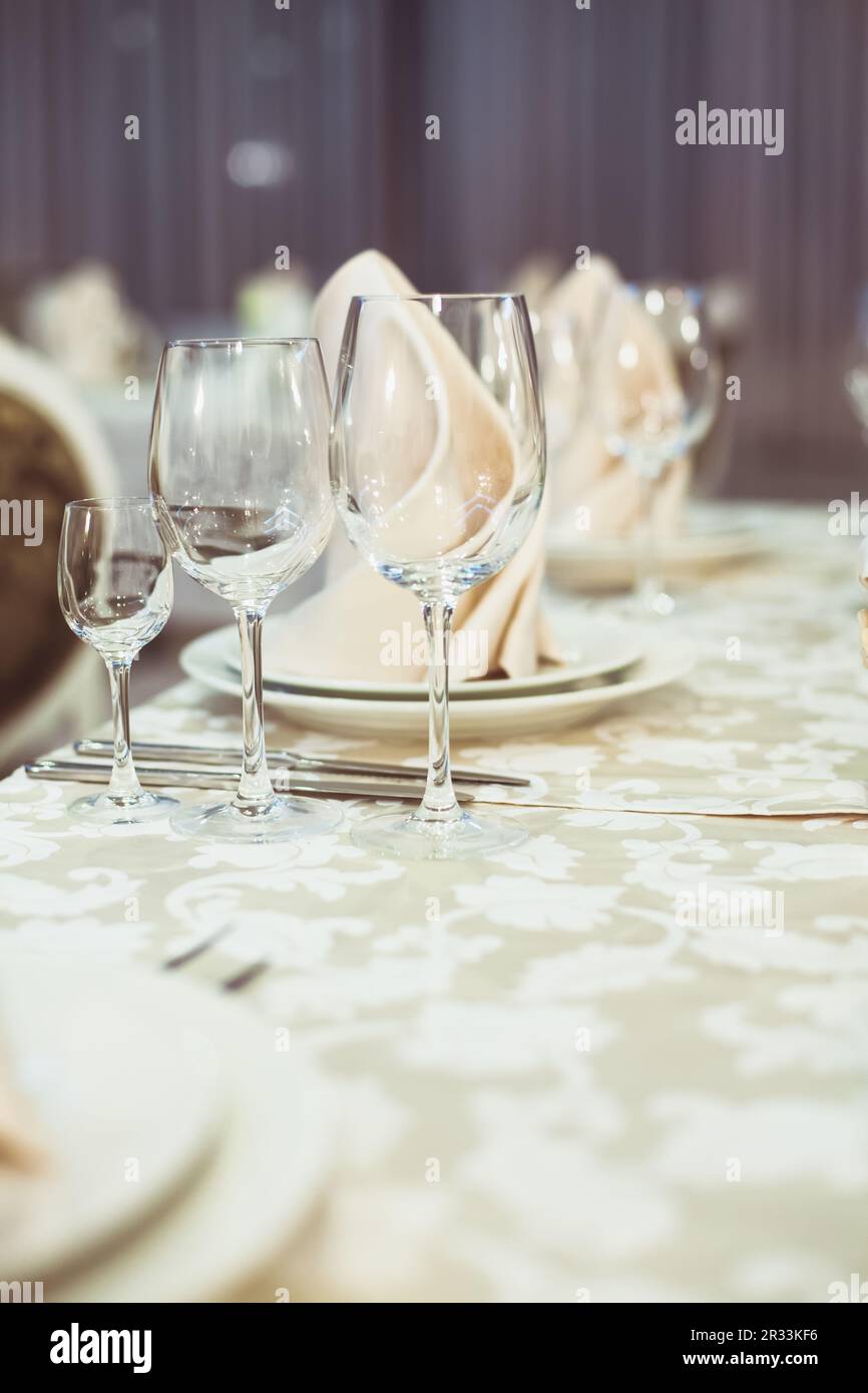 Restaurant serviert Stockfoto