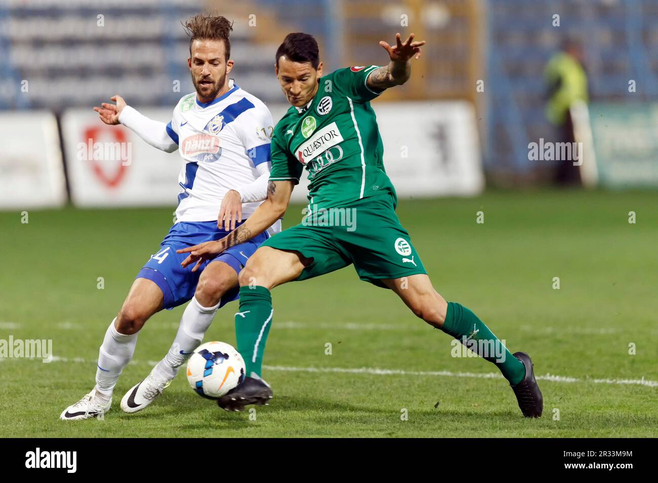 MTK Budapest gegen Gyori ETO ungarischer Cup Fußballspiel Stockfoto