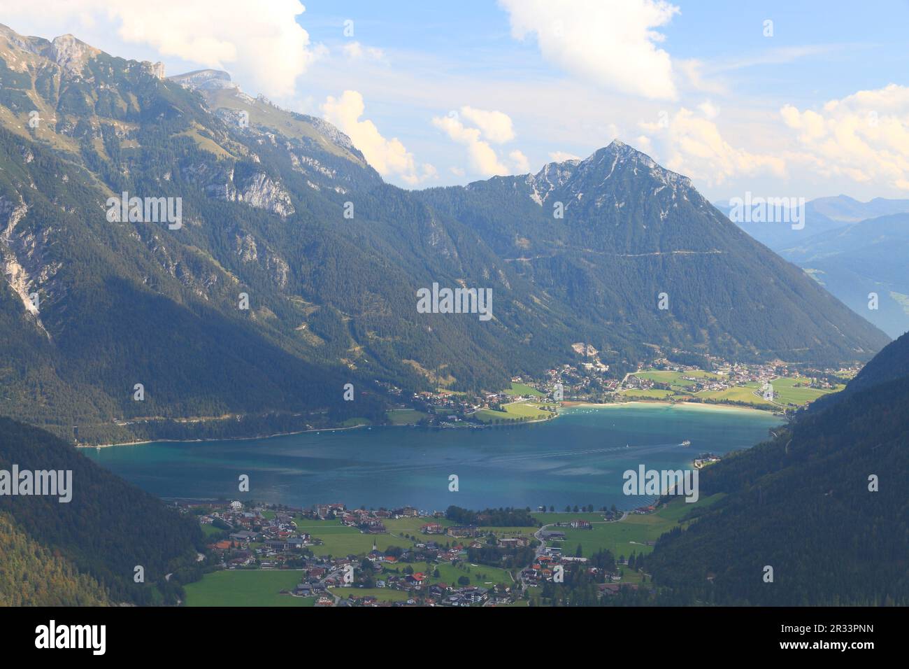 Blick über den Achensee, Tirol Stockfoto