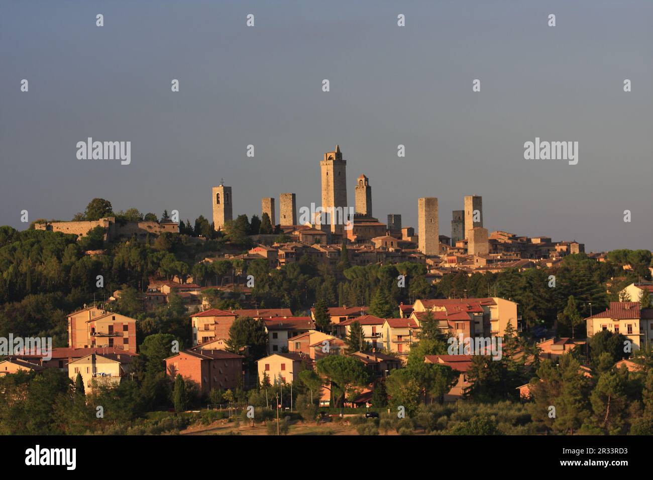 Geschwistertürme von San Gimignano, Toskana Stockfoto