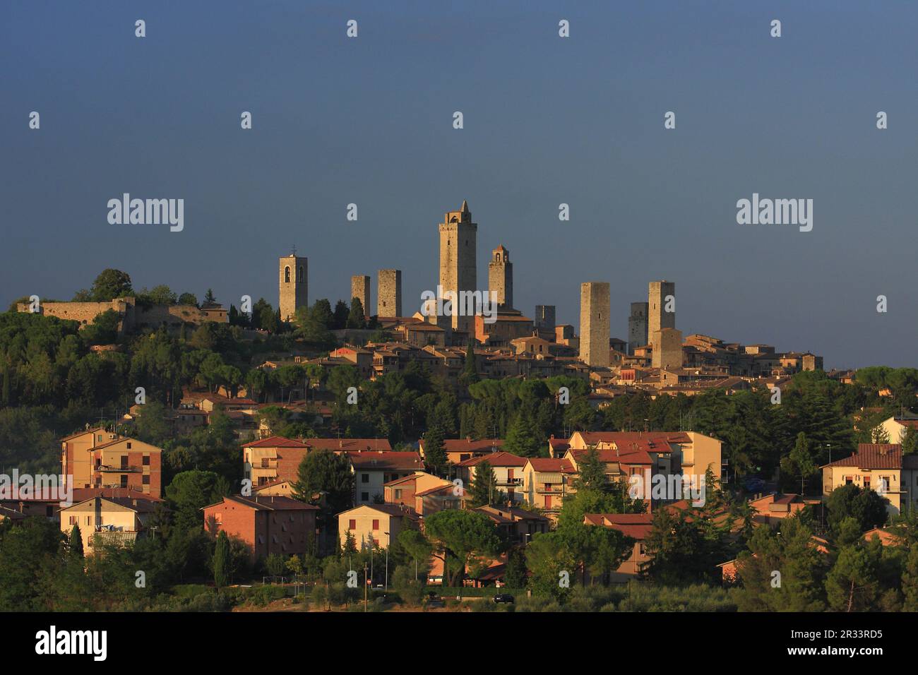 Geschwistertürme von San Gimignano, Toskana Stockfoto