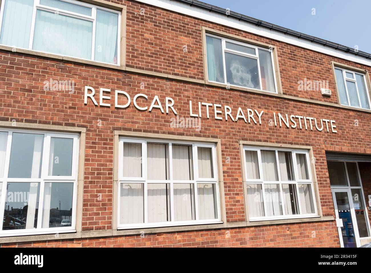 Redcar Literary Institute, North Yorkshire, England, Vereinigtes Königreich Stockfoto