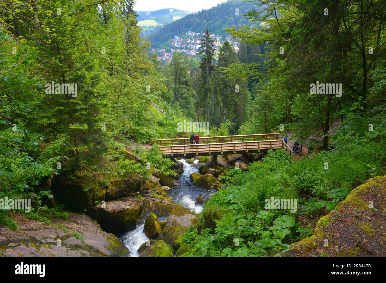 Triberg im Schwarzwald Stockfoto