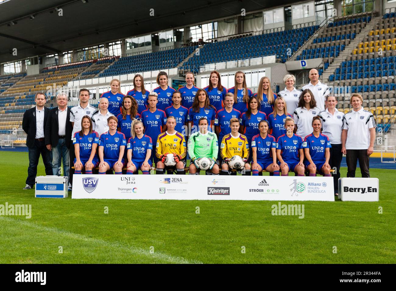 Teamfoto von USV Jena Stockfoto