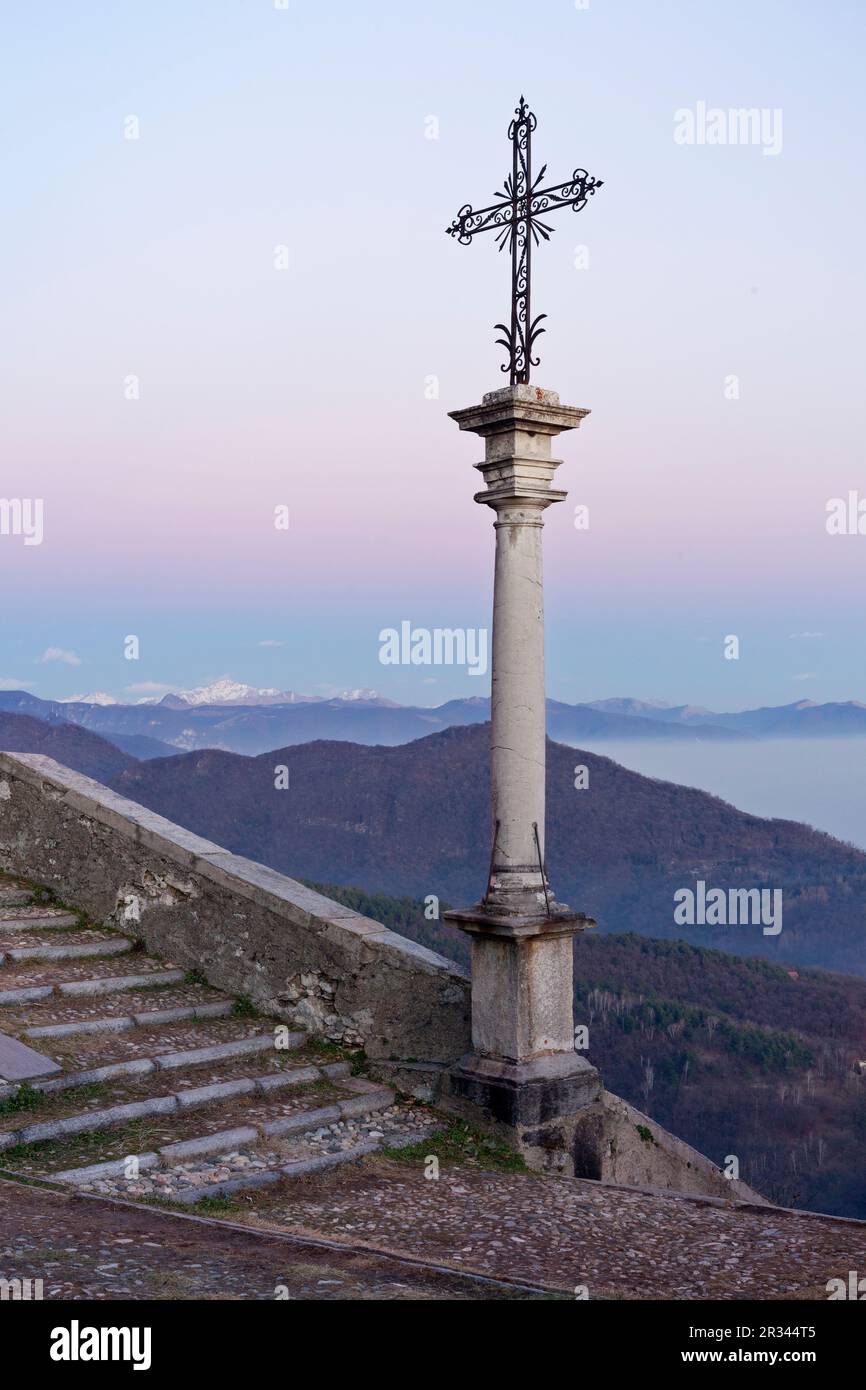Überqueren Sie die Alpen, Sacro Monte di Varese Stockfoto