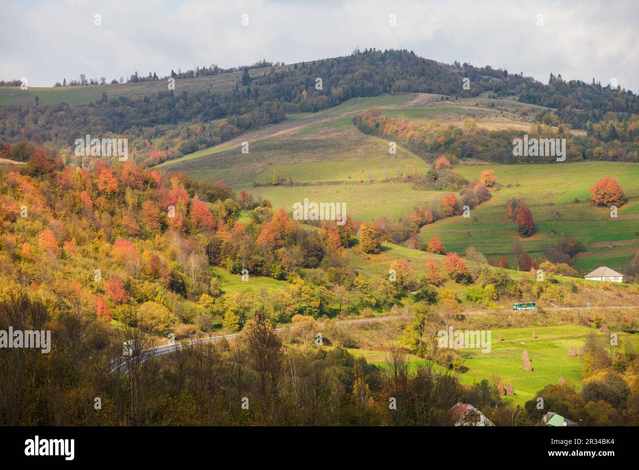 Herbstliche Landschaft Stockfoto