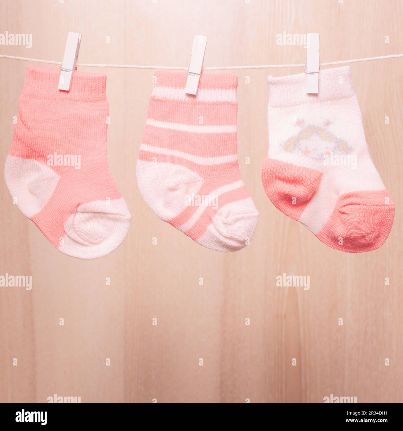 Babymädchen Socken Stockfoto