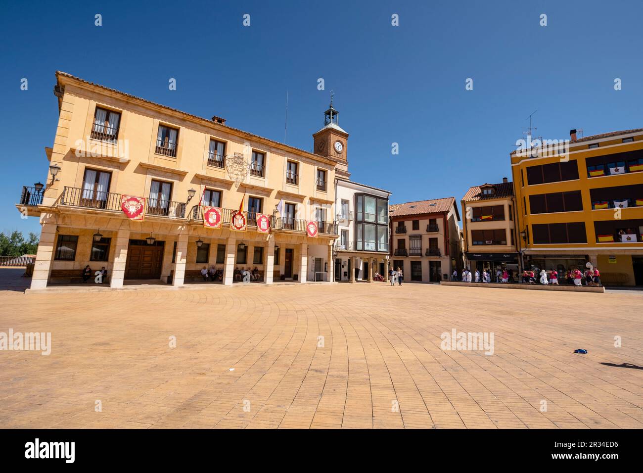 Ayuntamiento, Guijuelo, Soria, Comunidad Autónoma de Castilla y León, Spanien, Europa. Stockfoto