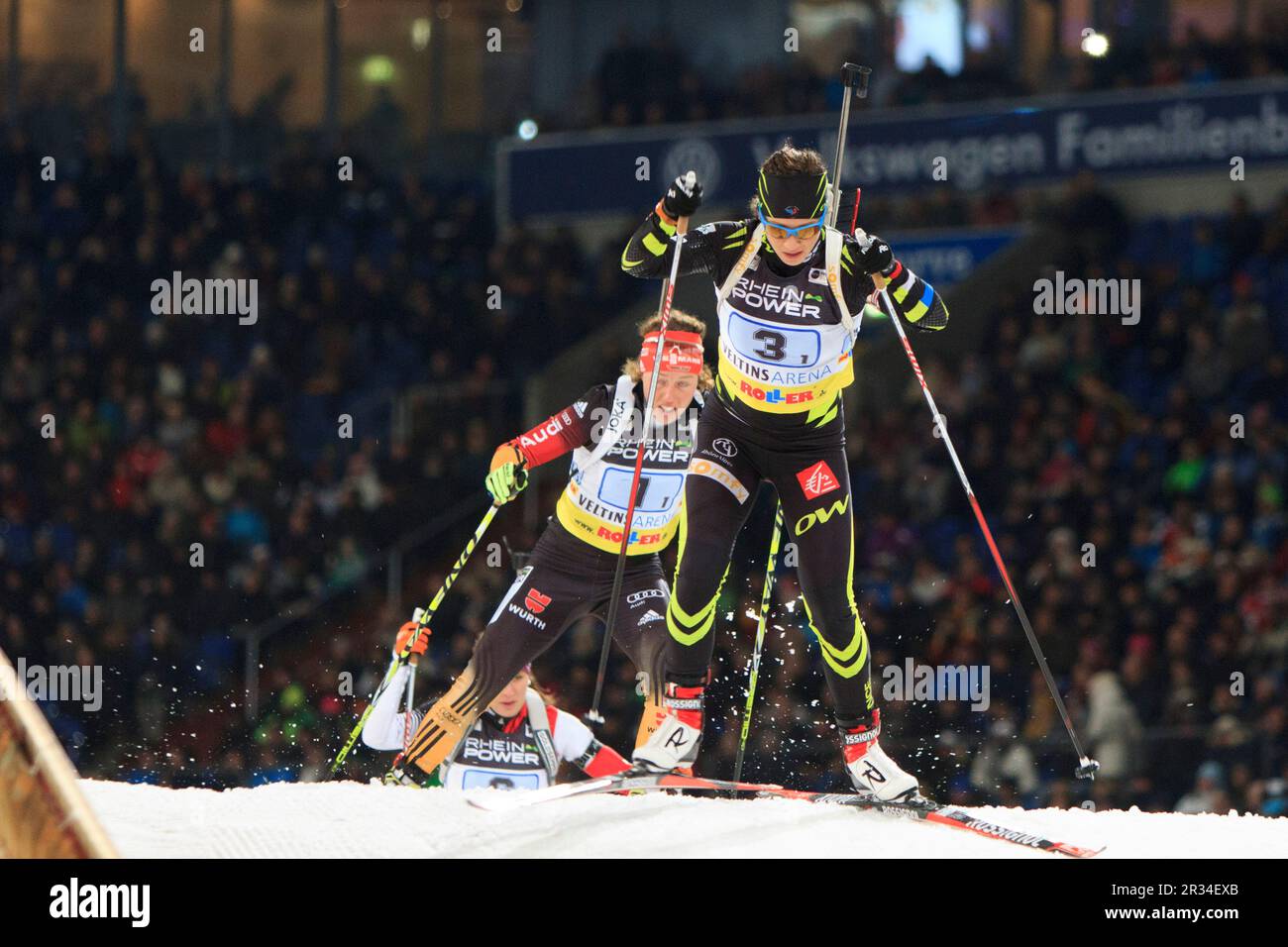 Biathlon bei Schalke Stockfoto