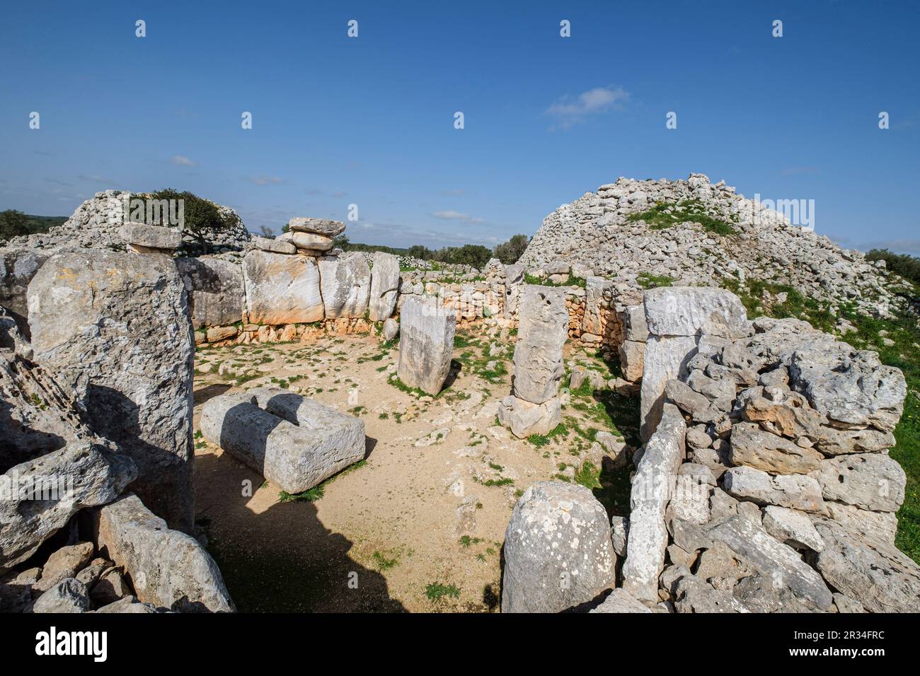 Torre d'en Galmés talayotisches Dorf, Alaior, Menorca, Balearen, Spanien. Stockfoto