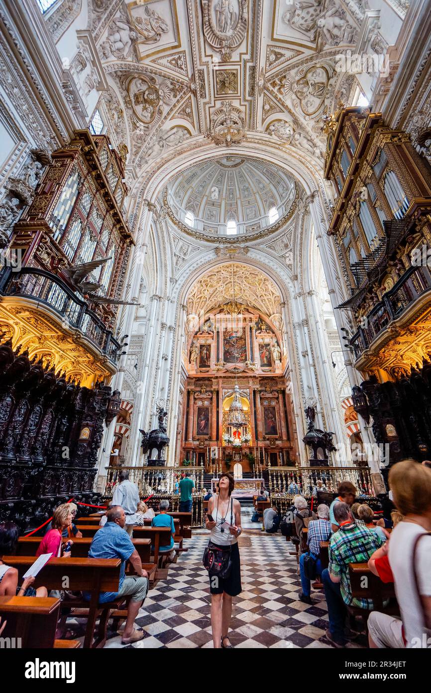 Capilla Mayor, Mezquita-Catedral de Córdoba, Andalusien, Spanien. Stockfoto