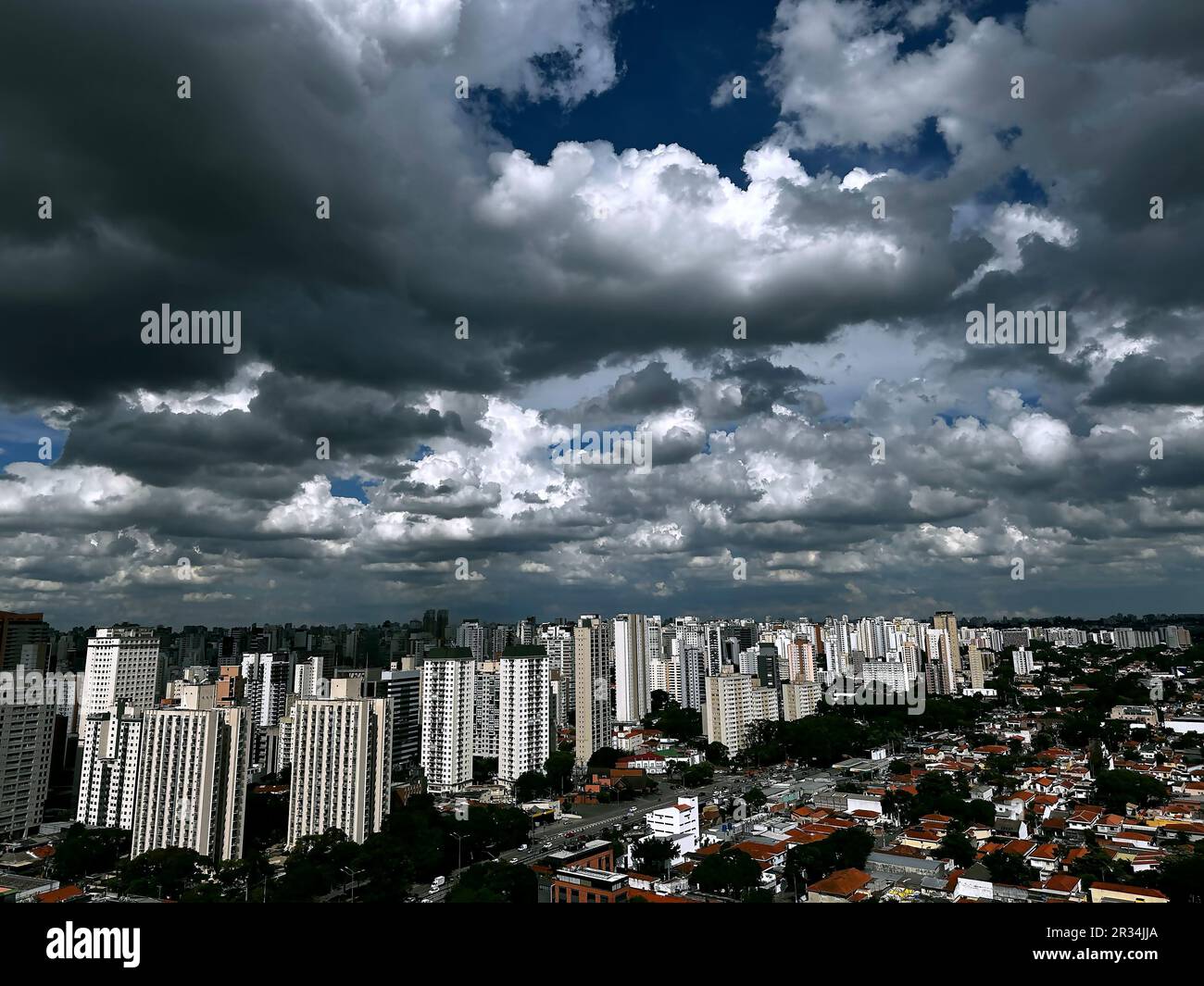 Panoramablick auf die Stadt Sao Paulo, Brasilien. Stockfoto