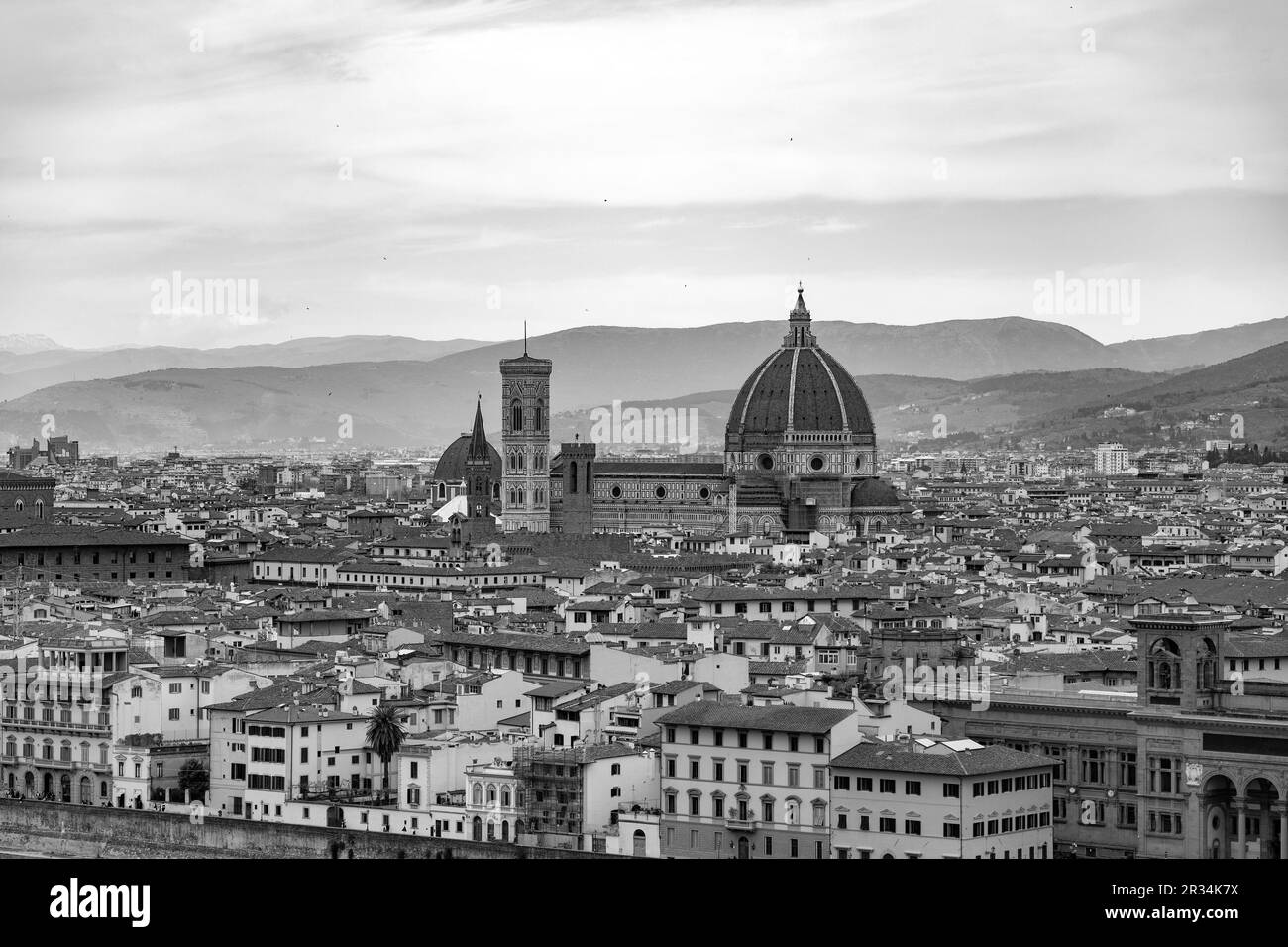 Die Kuppel der Kathedrale Santa Maria del Fiore, Florenz, Toskana, Italien. Stockfoto