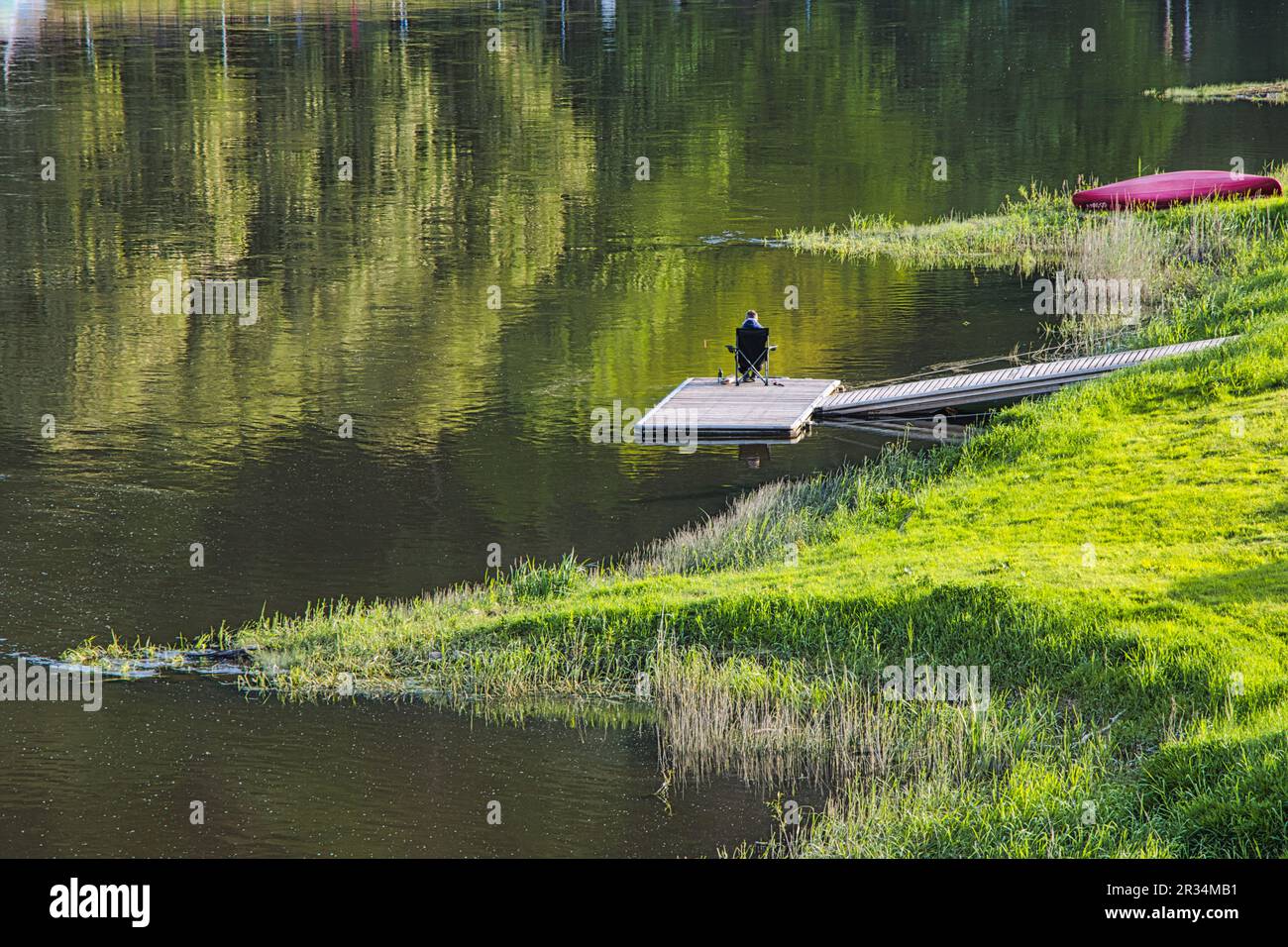 Bad Karlshafen an der Weser im Frühjahr/Weserbergland Hessen Deutschland Stockfoto