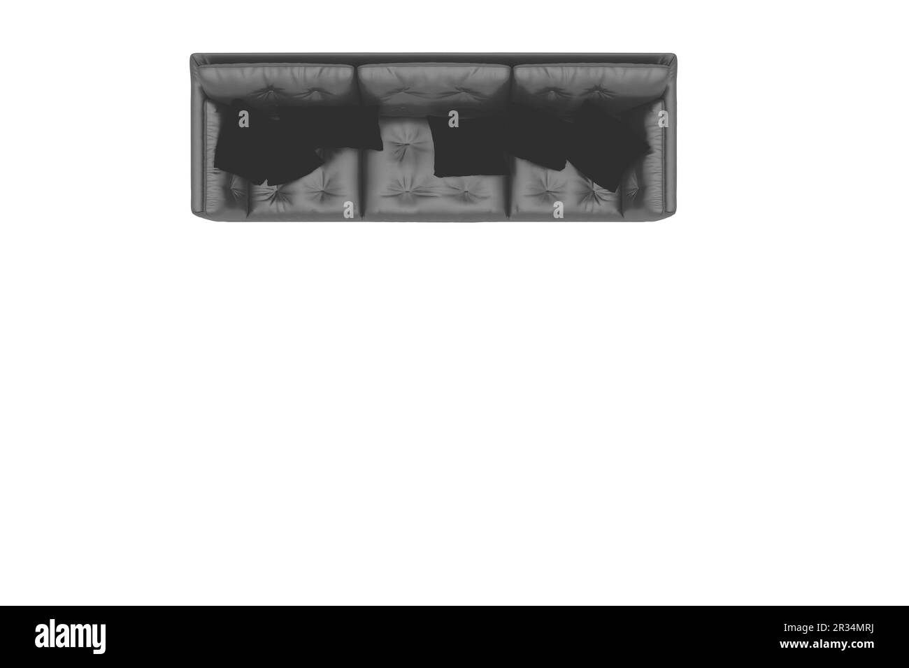 Modernes Sofa auf weißem Hintergrund Stockfoto