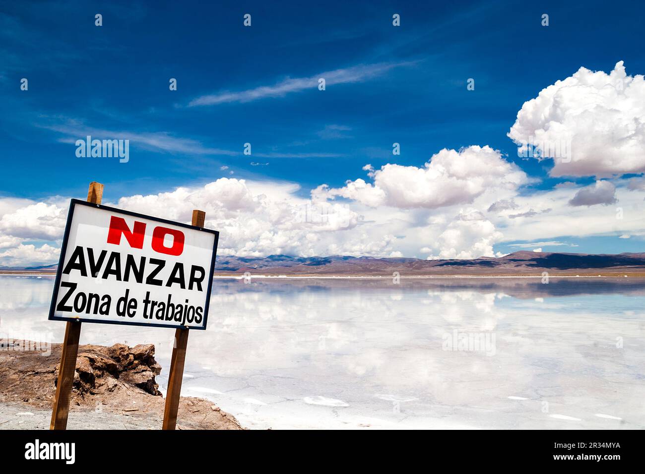 Salinas Grandes, Argentinien Stockfoto