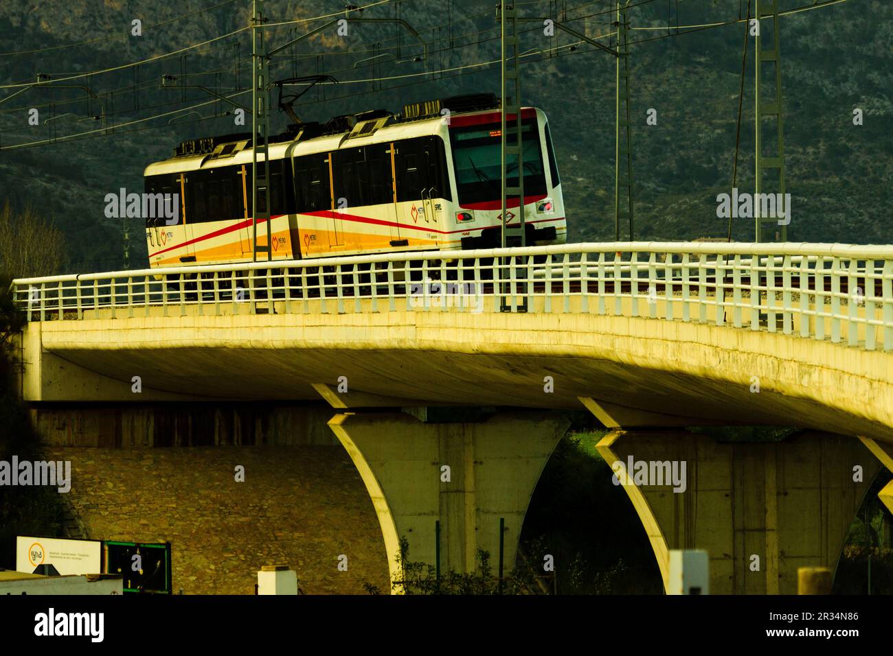 Metro de Palma de Mallorca, Sa Garriga, Mallorca, Balearen, Spanien, Europa. Stockfoto