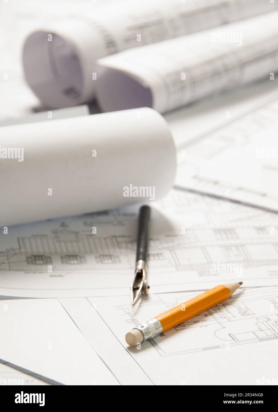 Blaue Abdrücke Stockfoto