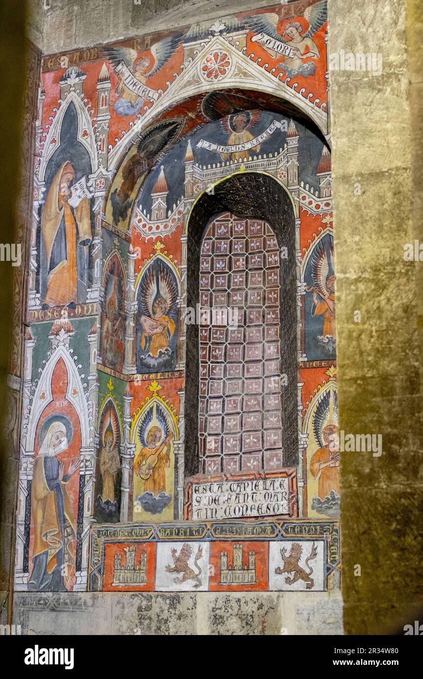 Catedral de la Asunción de la Virgen, Catedral vieja, Salamanca, Comunidad Autónoma de Castilla y León, Spanien. Stockfoto