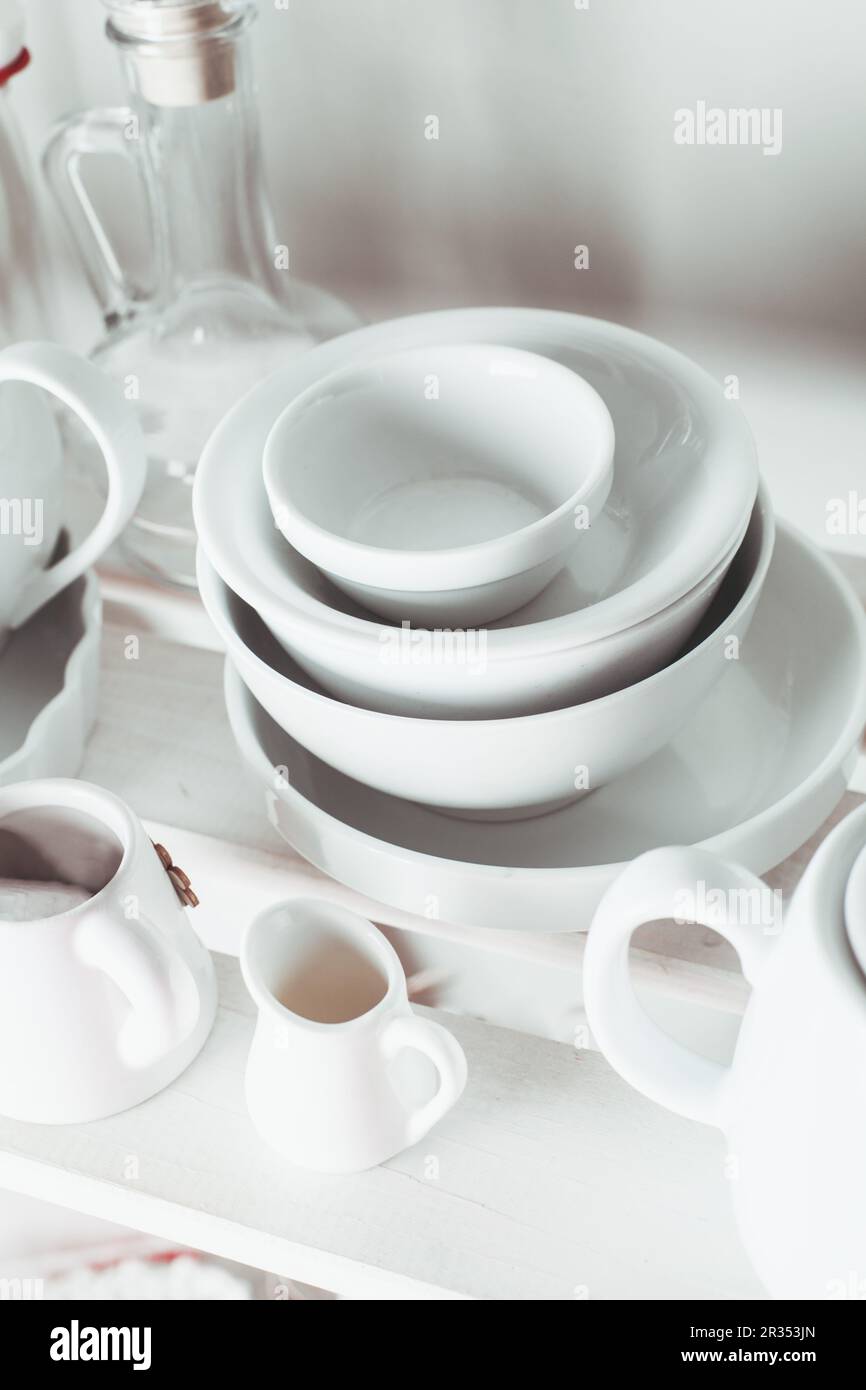 Regale im rack Stockfoto