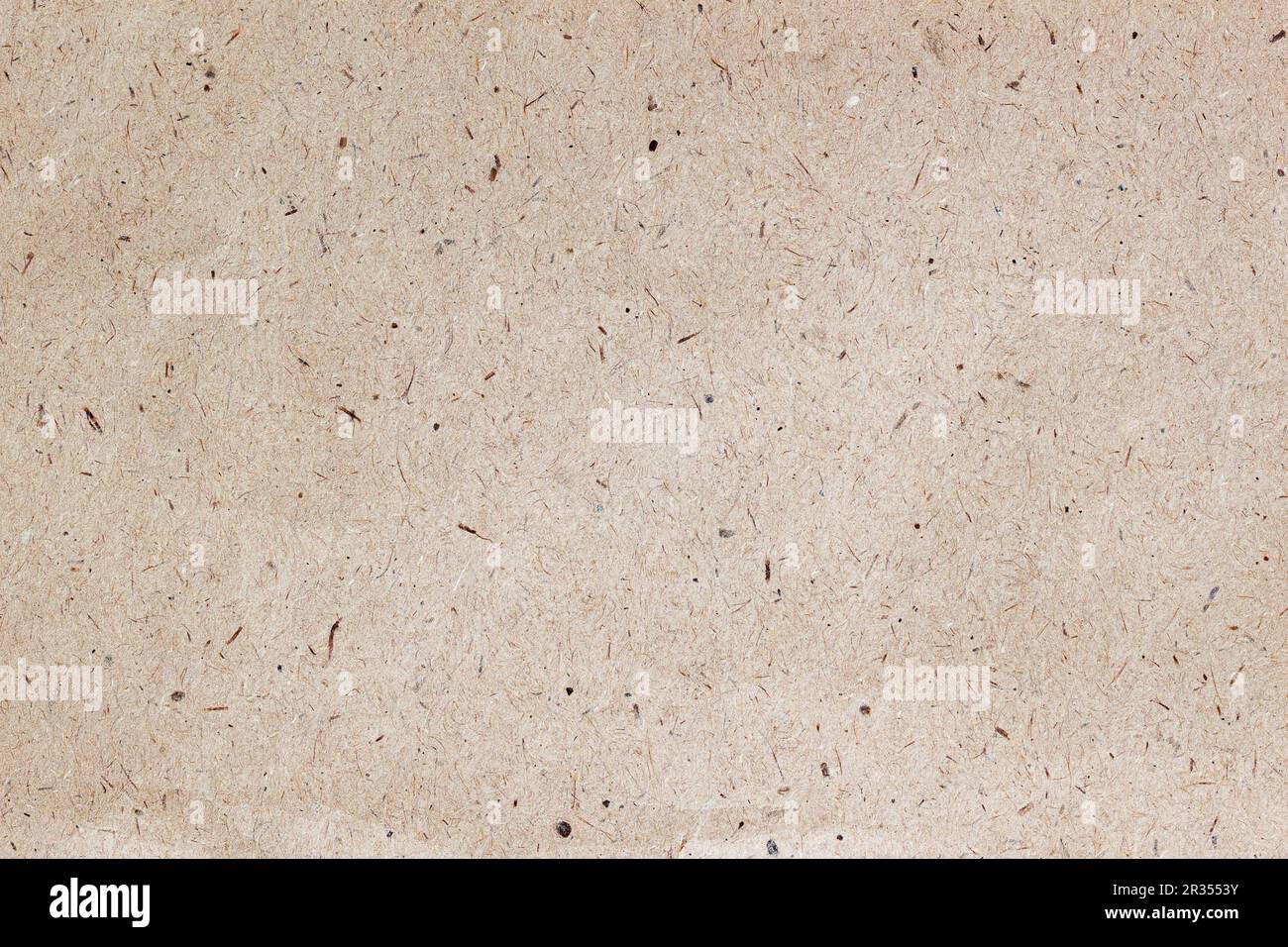 Papierstruktur Papphintergrund Nahaufnahme. Oberflächenstruktur von Handwerkspapier Stockfoto