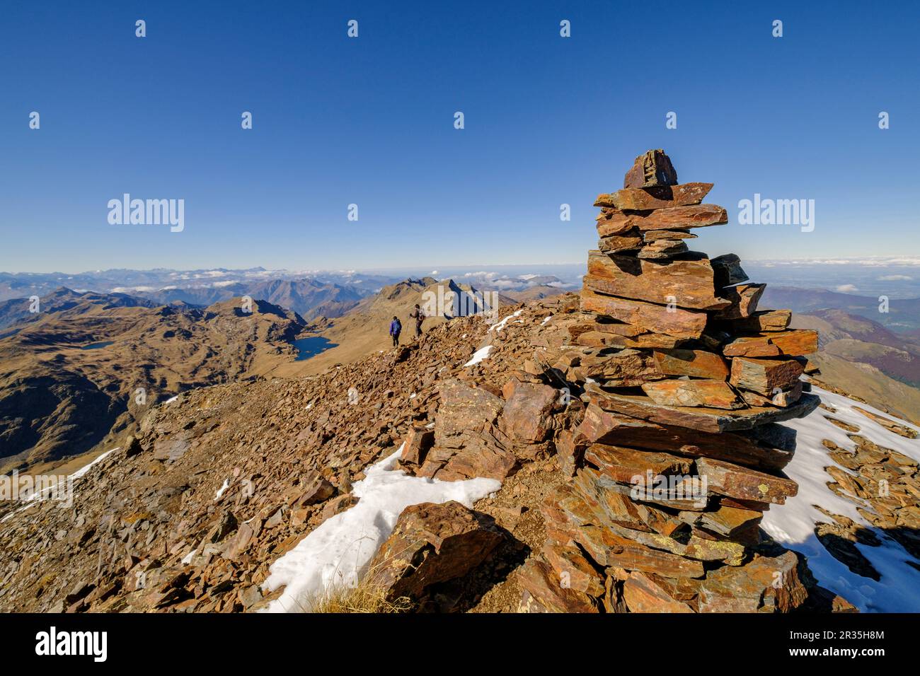 Tuc de Maubèrme, 2880 Meter, Aran, Lleida, Pyrenäen, Katalonien, Spanien, Europa. Stockfoto