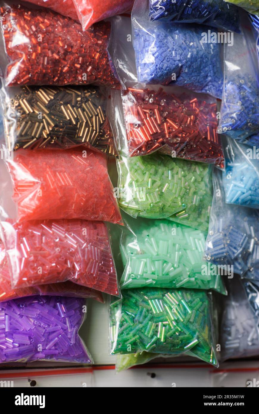 Farbenfrohe Glas-beads Stockfoto