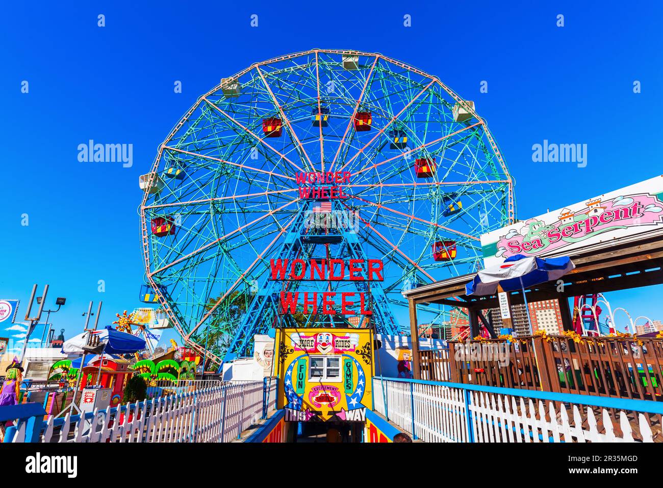 Lunapark in Coney Island, New York City Stockfoto
