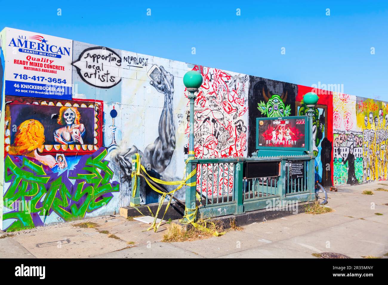 Graffitis in Bushwick, Brooklyn, New York City Stockfoto