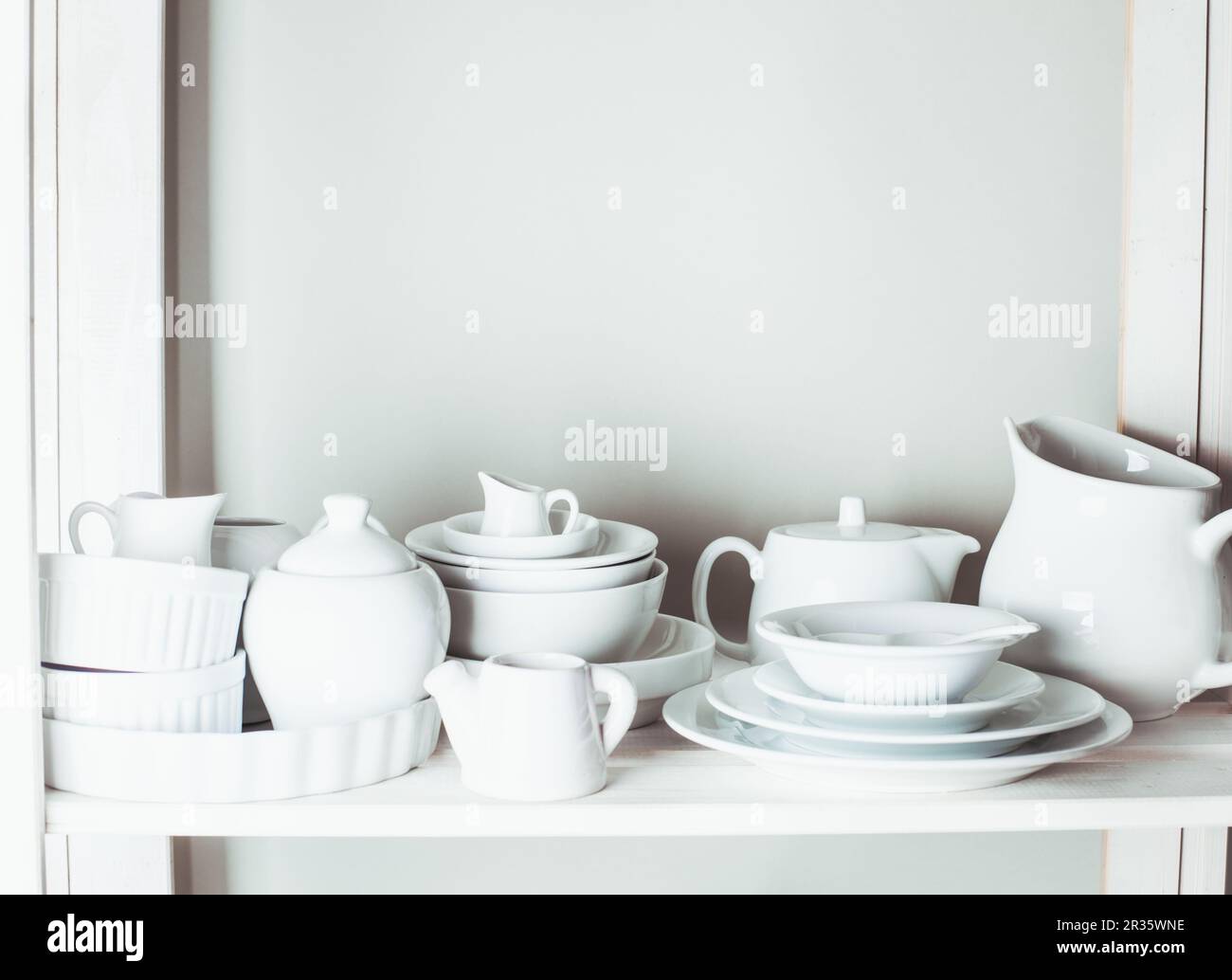 Regale im rack Stockfoto