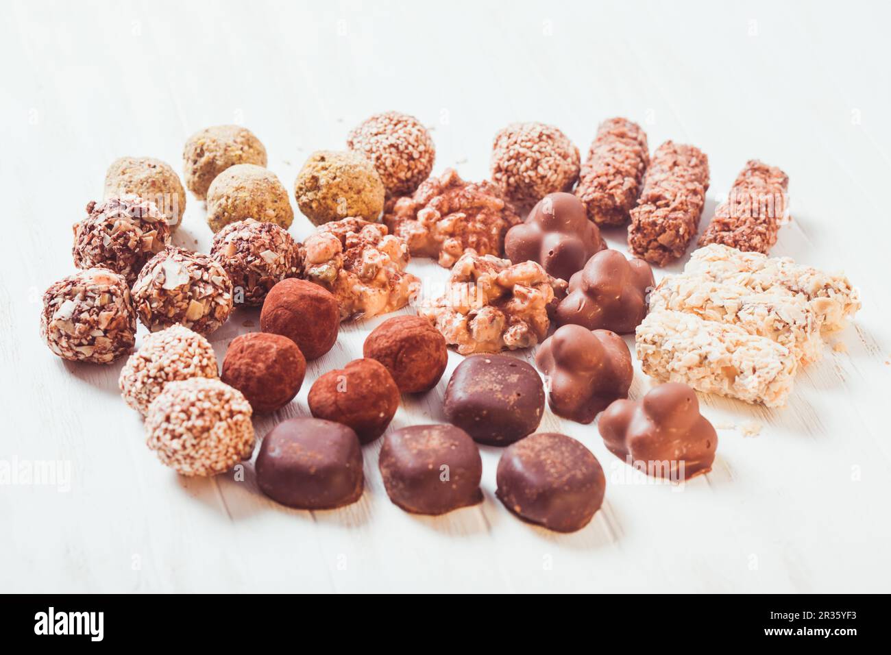 Die Pralinen Stockfoto