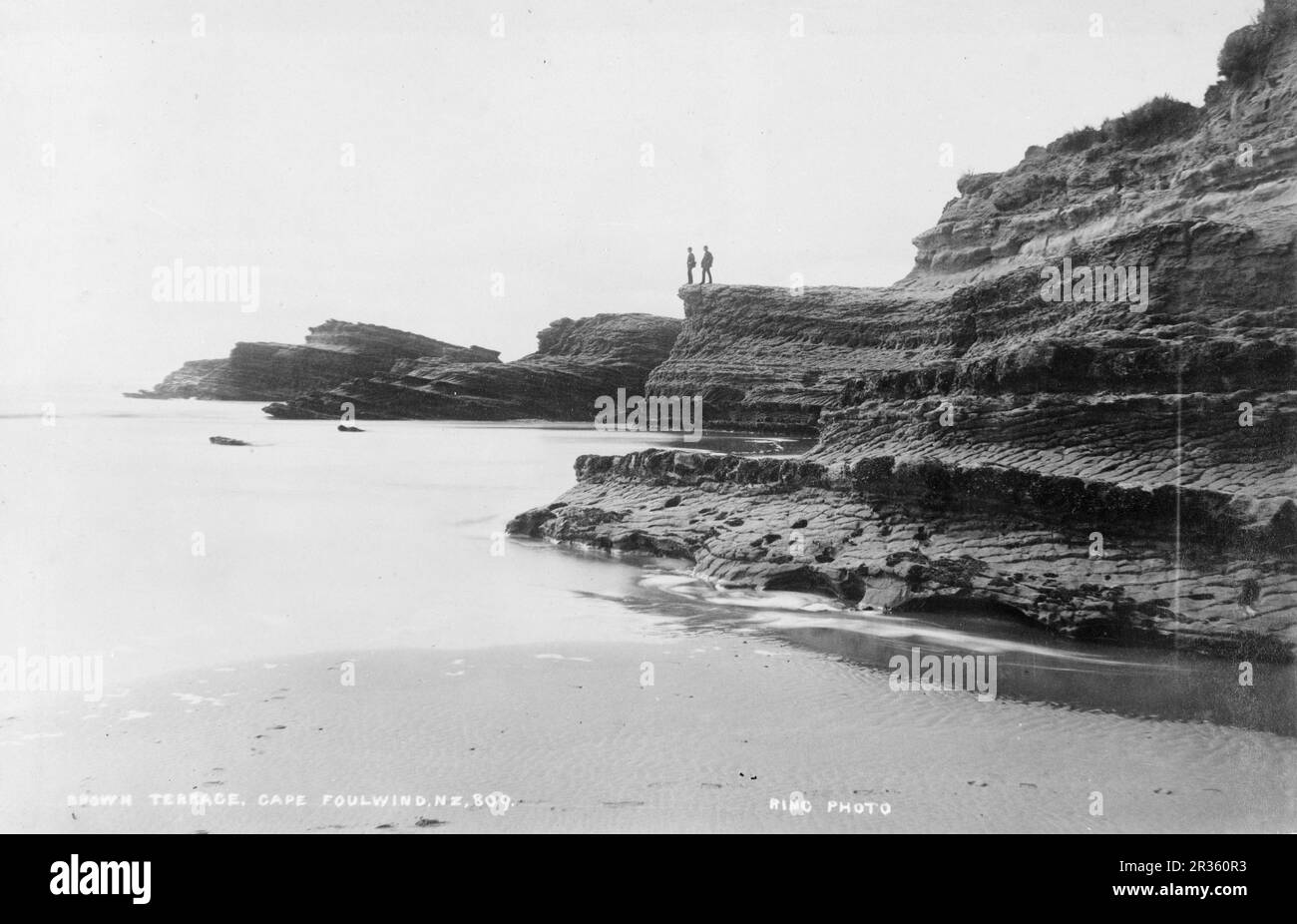 Brown Terrace, Cape Foulwind, zwischen 1879 und 1929 Uhr von James Ring Stockfoto