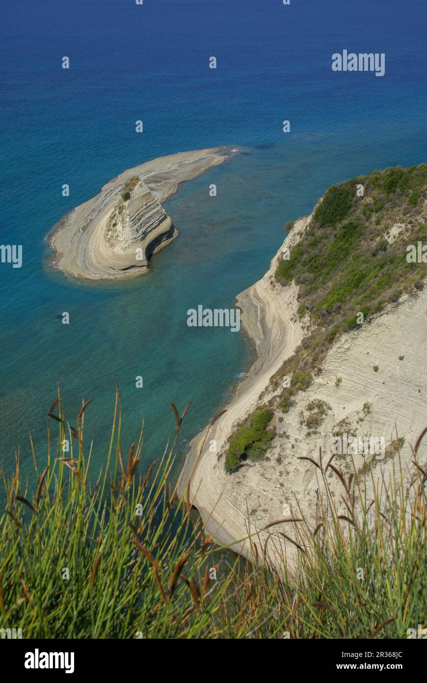 Cap Drastis - malerische Küste in der Nähe von Sidari, Korfu, Griechenland Stockfoto