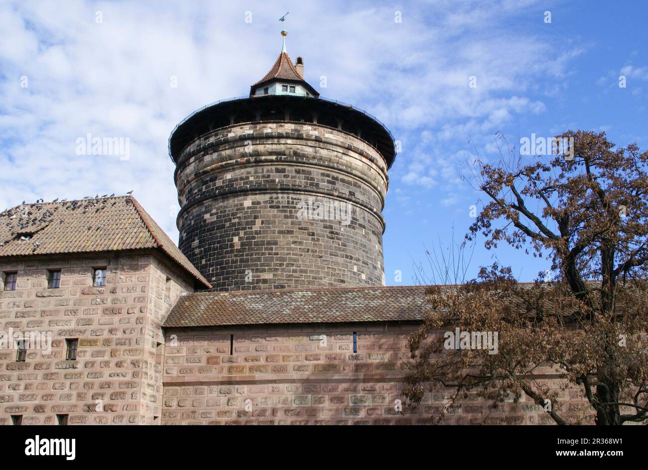 Spittlertor ist ein historisches Turmtor in der bayerischen Altstadt von Nürnberg Stockfoto