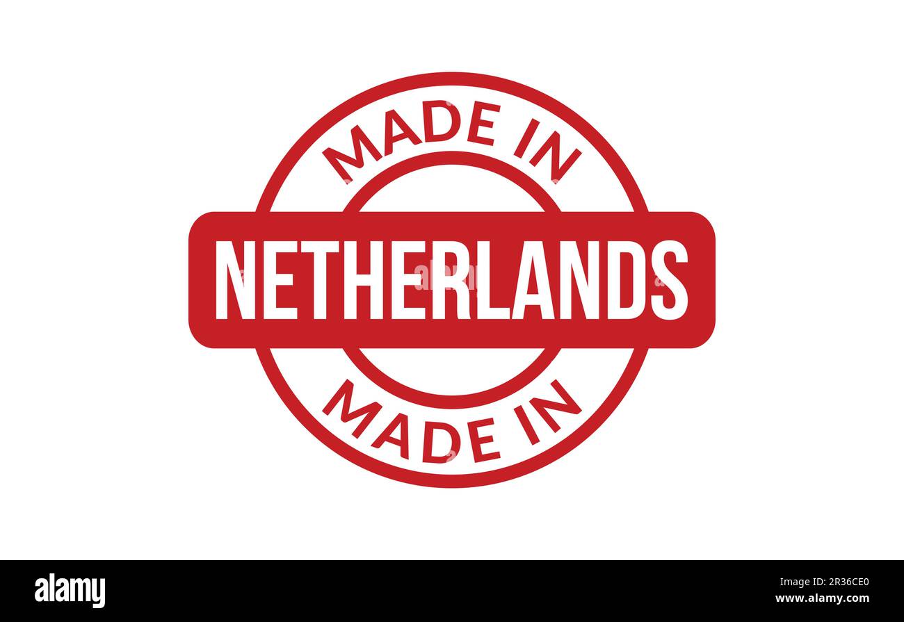 In Niederlande Stempel gemacht Stock Vektor